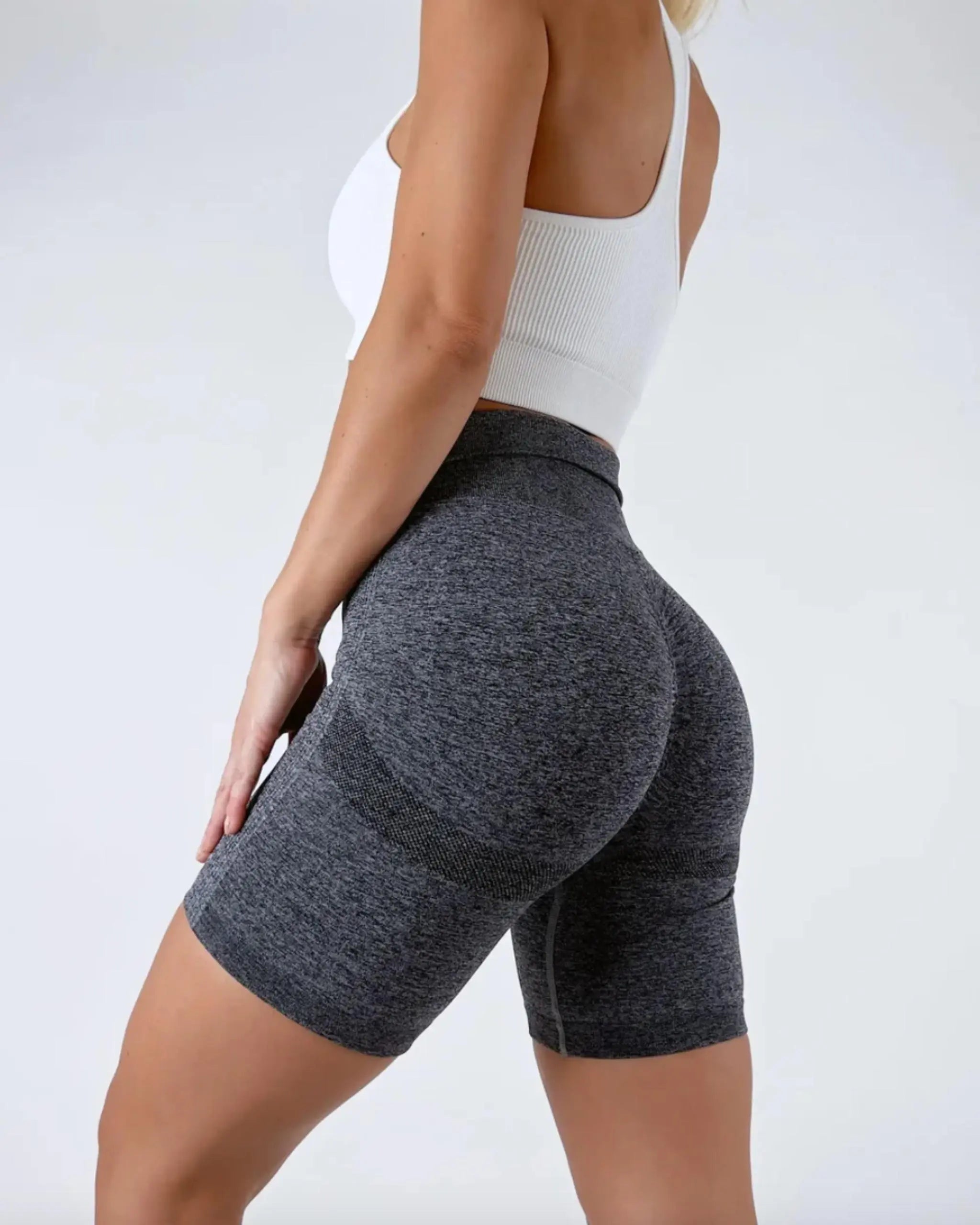 Flex Scrunch Shorts - Dark Grey